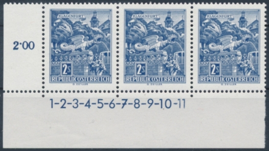 Briefmarke mit Symbolzahl(en)